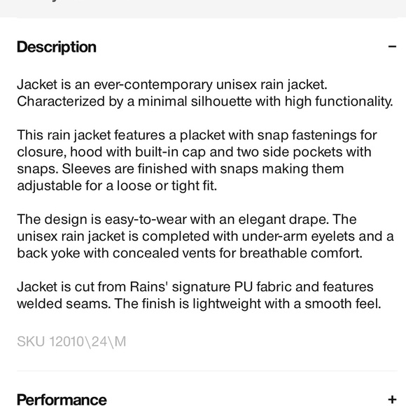 Rains Unisex Rain Coat in color Sand, Size Medium, NWT - Picture 6 of 8